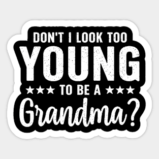 Best Grandma Art For Mom Mother Grandparents Day Grandmother Sticker